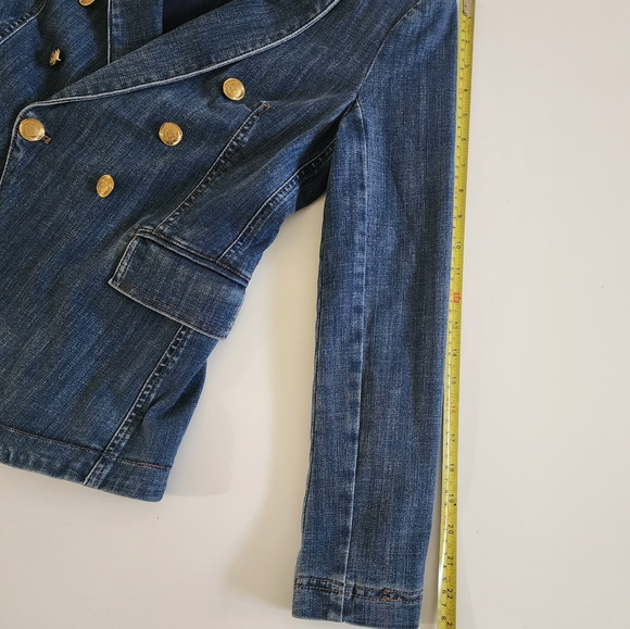 WHBM Denim Studio Blazer  Size 4 - Picture 11 of 13